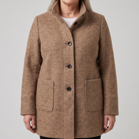 Martina | Classic and Warm Long Wool-Blend Trench Coat