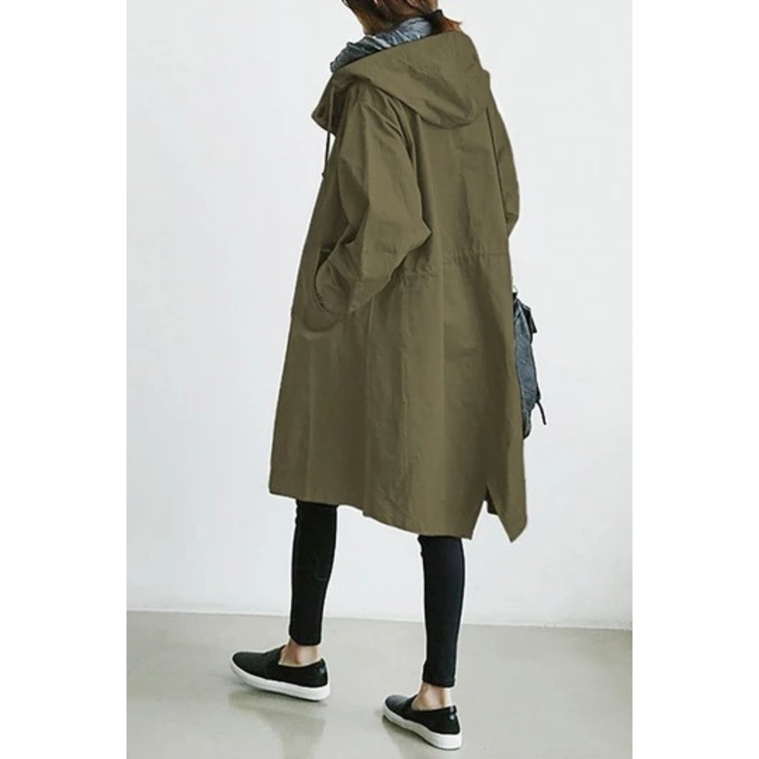 Victoria | Comfortable And Protective Hooded Trench Coat