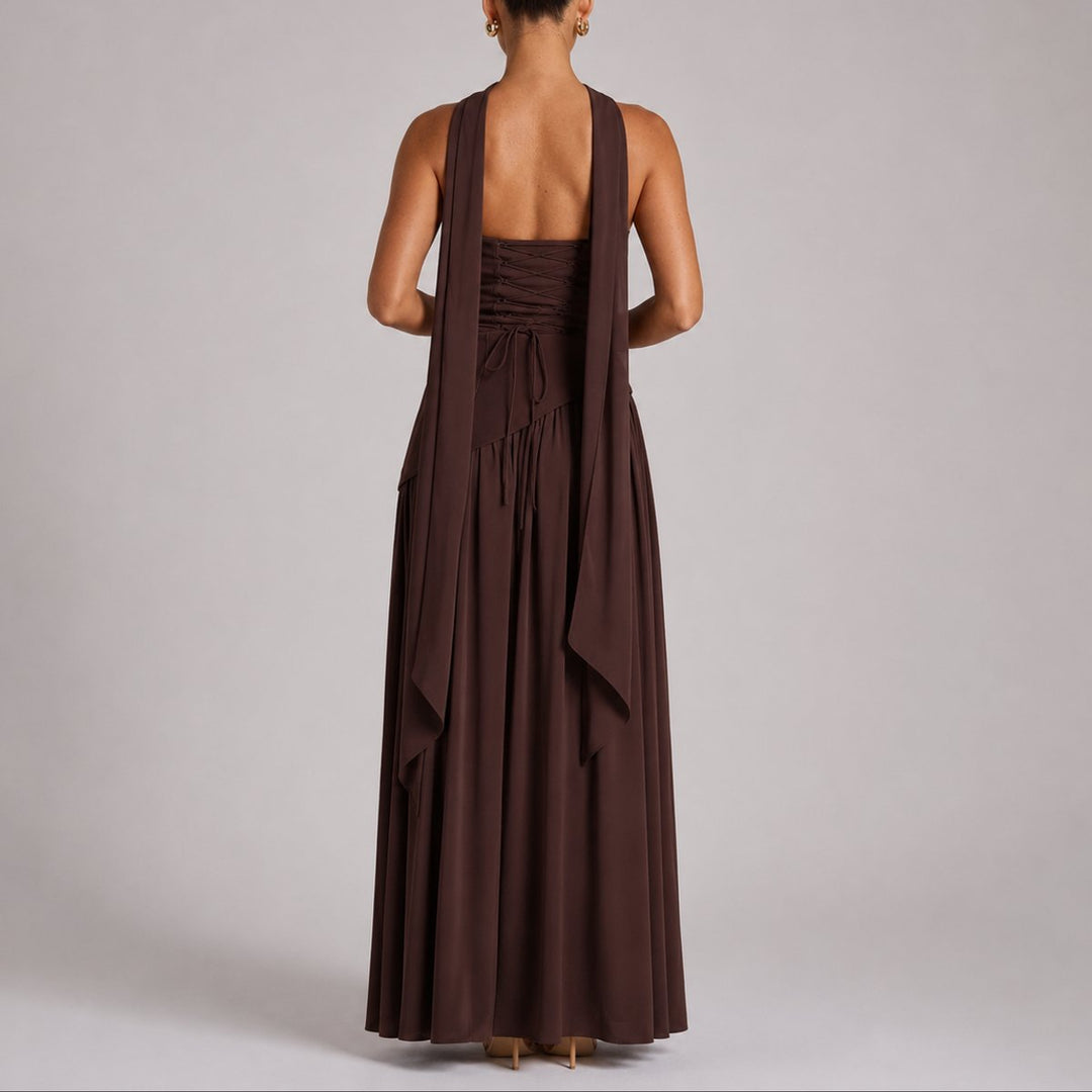 Sara | Elegant And Stylish Fall Wedding Maxi Dress