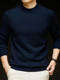 Lucas | Modern And Comfortable Mock Neck Knit Sweater