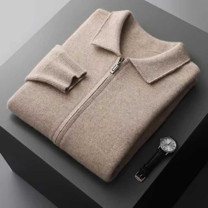 Ethan | Modern and Versatile Full-Zip Knit Cardigan