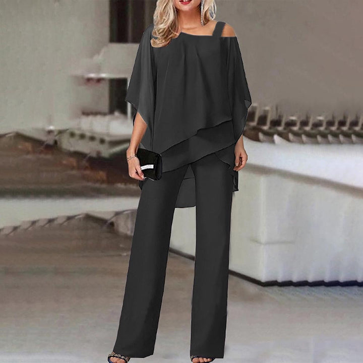 Clara | Elegant Cold Shoulder Two Piece Set
