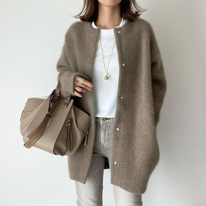 Elysia | Designer Wool Coat – Stylish Mid-Length Design for Women