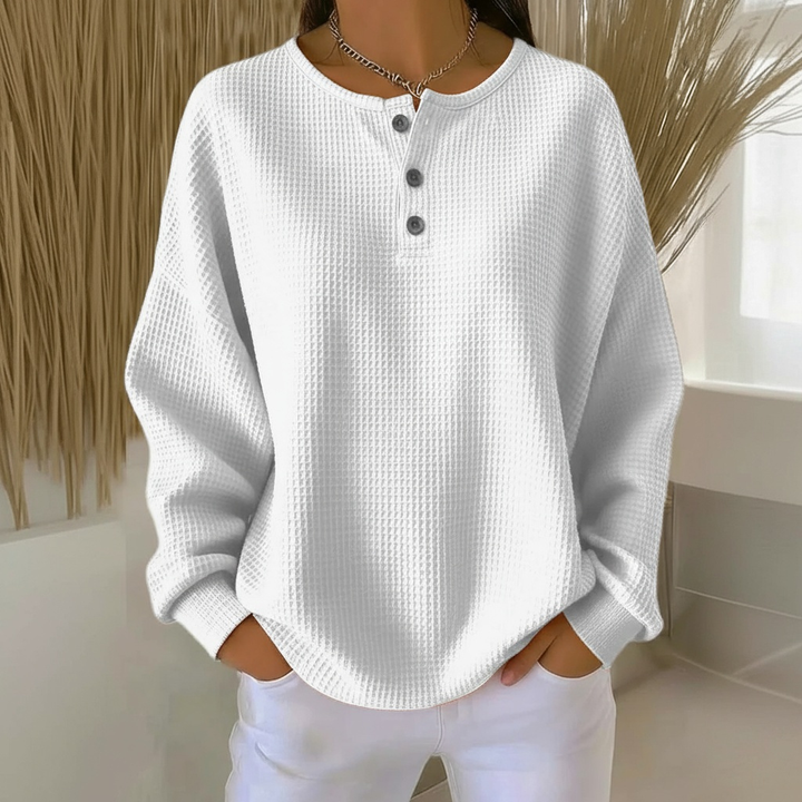 Clara | Cozy And Stylish Waffle Knit Sweater
