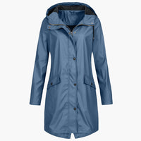 Victoria | Comfortable and Practical Waterproof Long Hooded Jacket