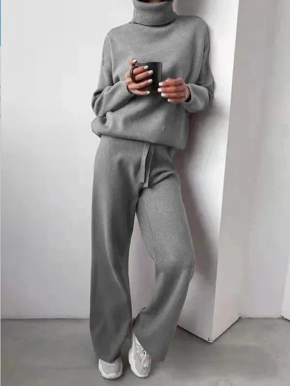 Elizabeth | Cozy And Elegant Turtleneck Knitted Two Piece Set