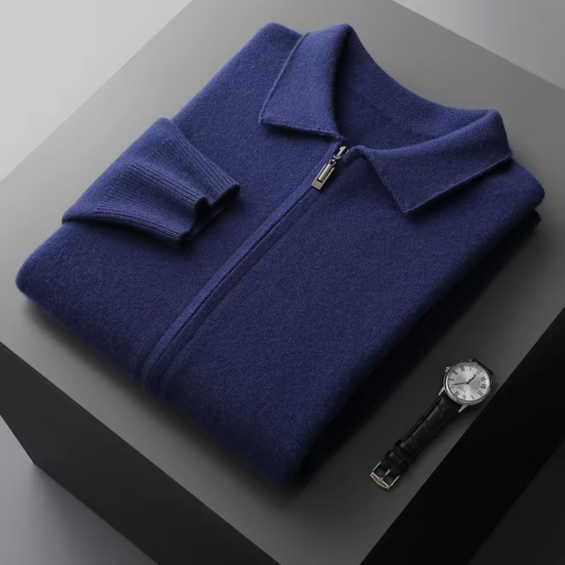 Ethan | Modern and Versatile Full-Zip Knit Cardigan