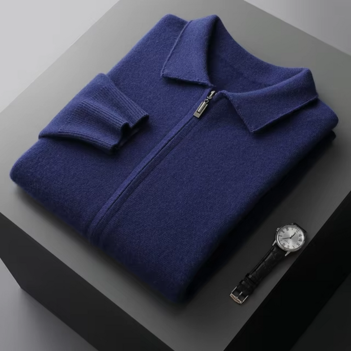 Ethan | Modern and Versatile Full-Zip Knit Cardigan