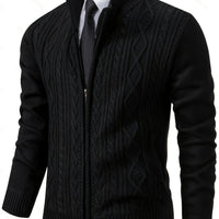 Oliver | Refined and Versatile Cable Knit Full-Zip Cardigan