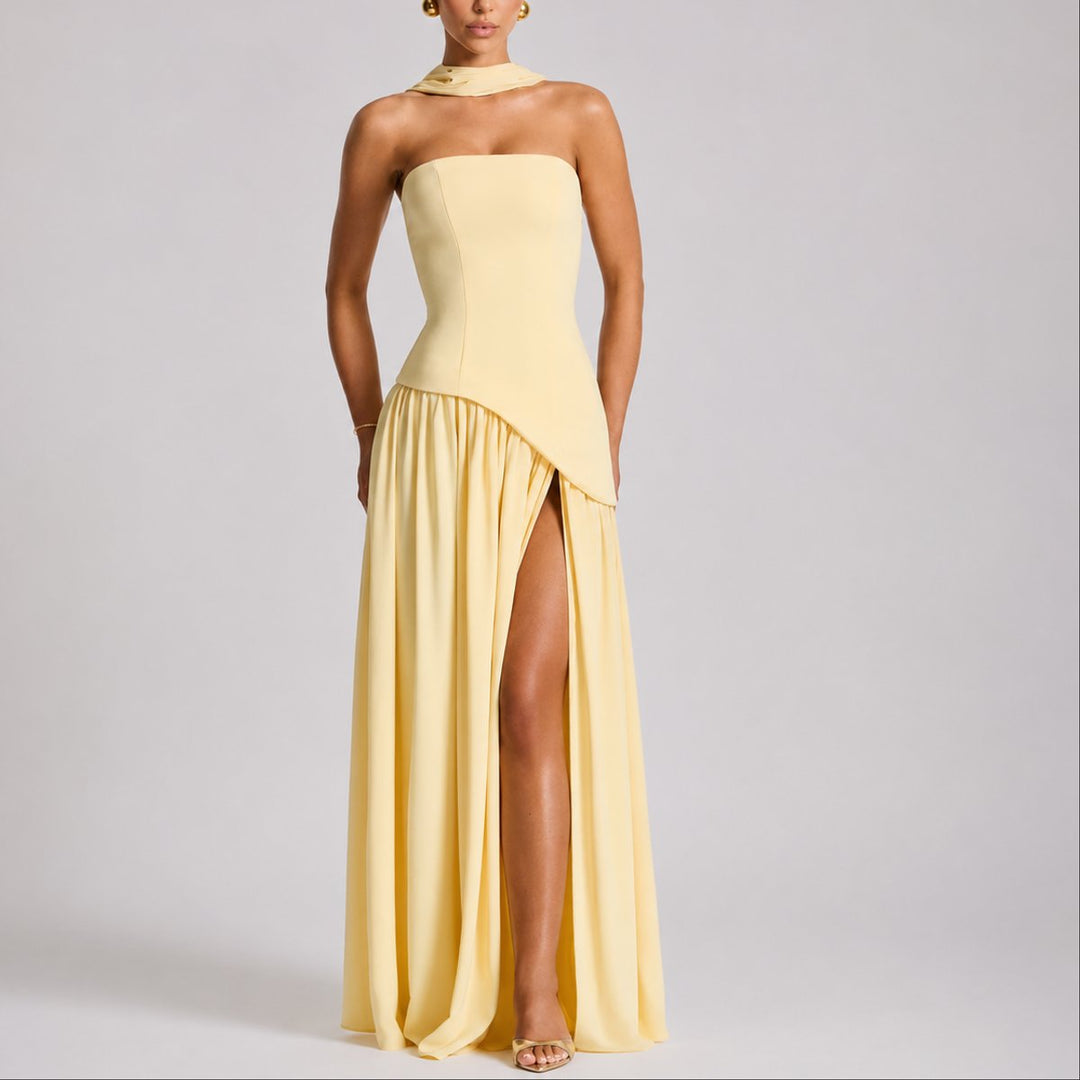 Sara | Elegant And Stylish Fall Wedding Maxi Dress