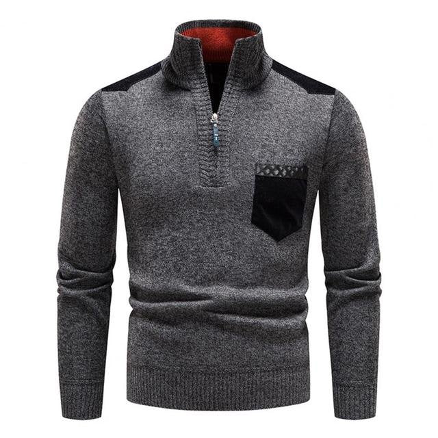 Wolcott | Wool Zip Sweater – Classic Warmth for Men