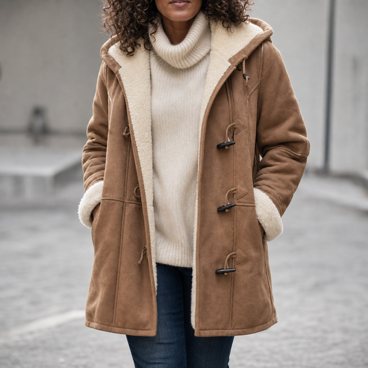 Wintlace | Shearling-Lined Duffle Coat for Women – Warm and Stylish