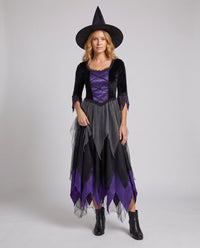 Viviana | Gothic And Enchanting Halloween Witch Costume Dress