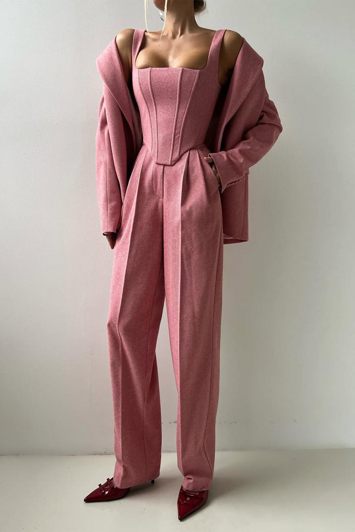 Isabelle | Stilvolles und vielseitiges dreiteiliges Blazer-Set