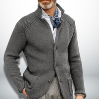 Julian | Refined and Versatile Stand-Collar Cardigan