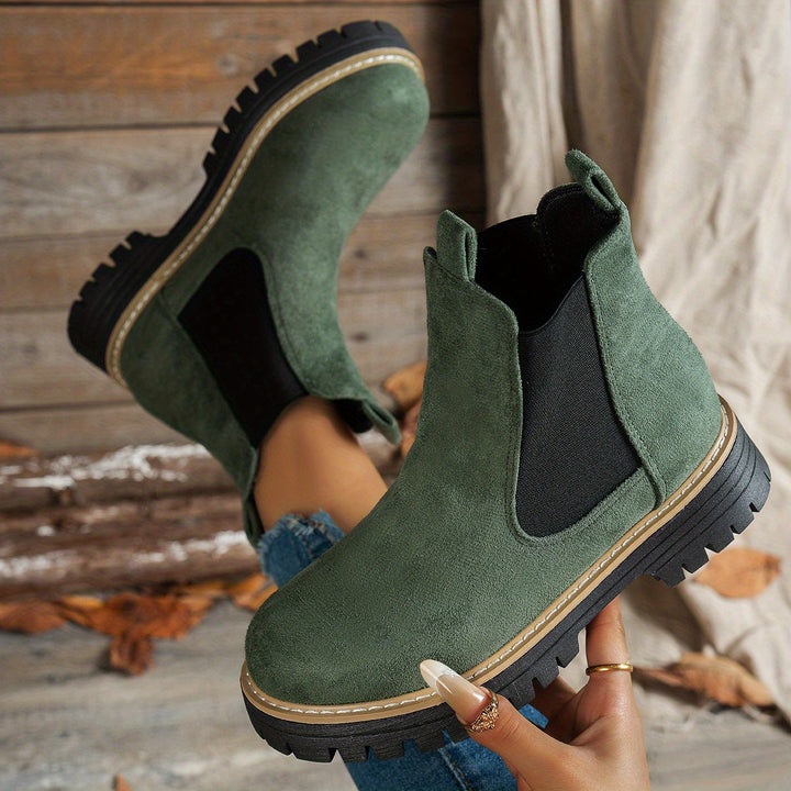 Beatrice | Bequeme Chelsea-Plateau-Stiefeletten