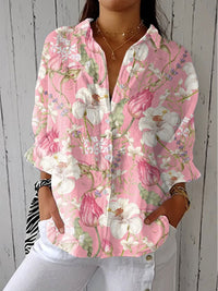 Camille | Charming and Versatile Floral Print Blouse