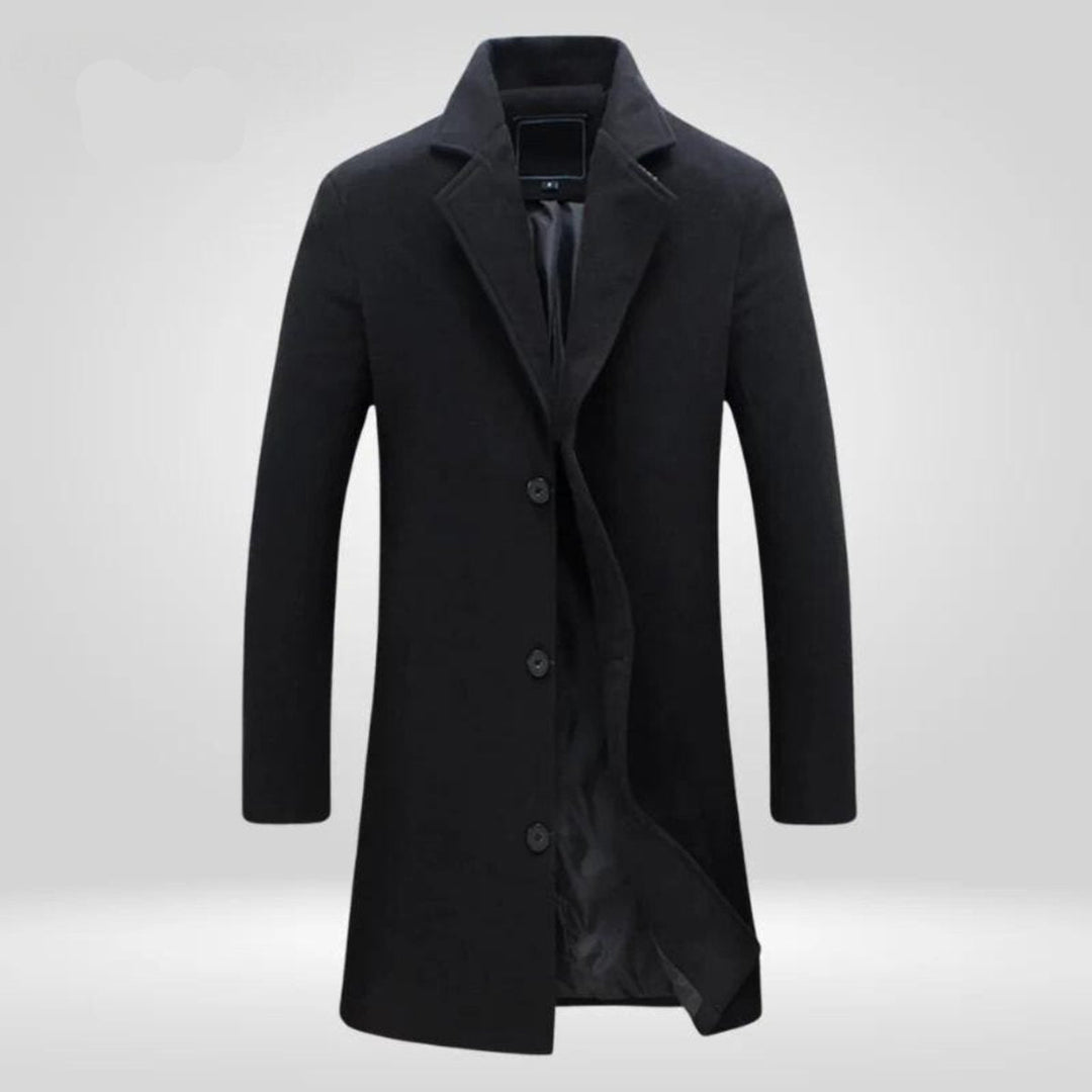 Florian | Wool Coat – Classic Long Winter Style for Men
