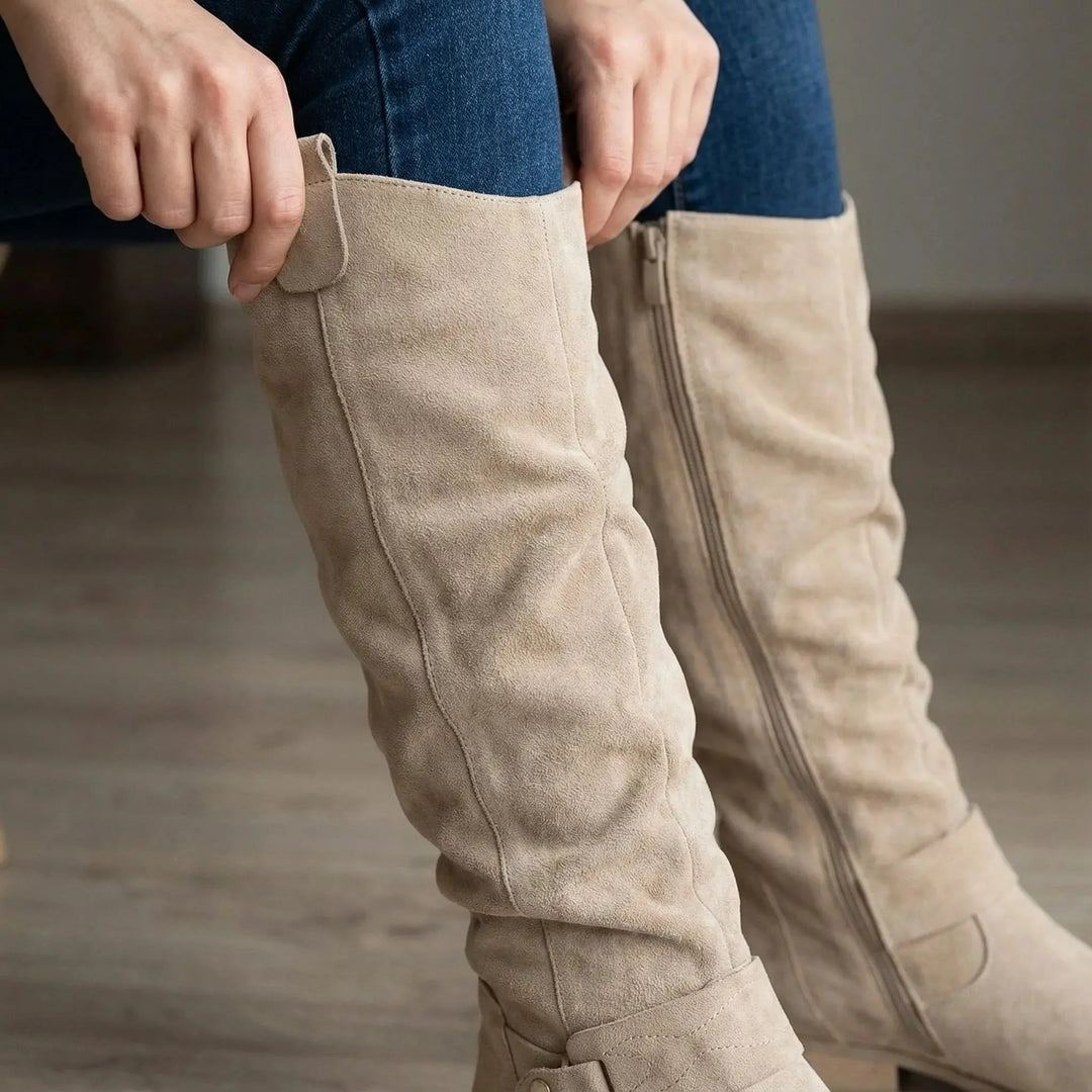 Freya | Chic And Comfortable Slouchy Knee High Boots