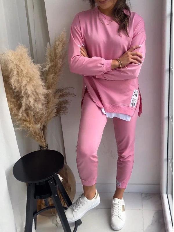 Mackenzie | Loungewear Set – Soft Cotton-Polyester Blend for Women