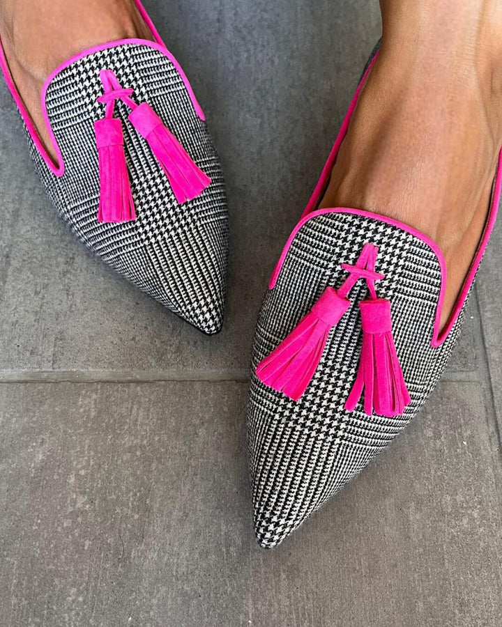 Maya | Chic And Comfortable Women's Pointed-Toe Fringe Loafers