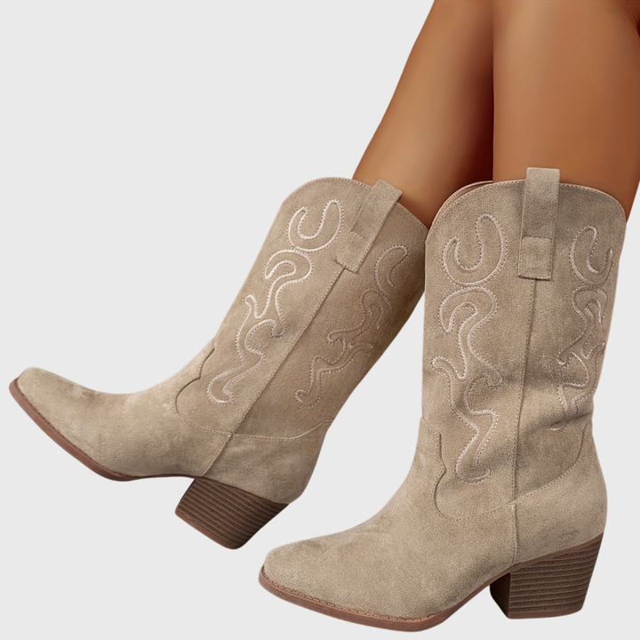 Seraphina | Bottes de cowboy élégantes et confortables à mollet large