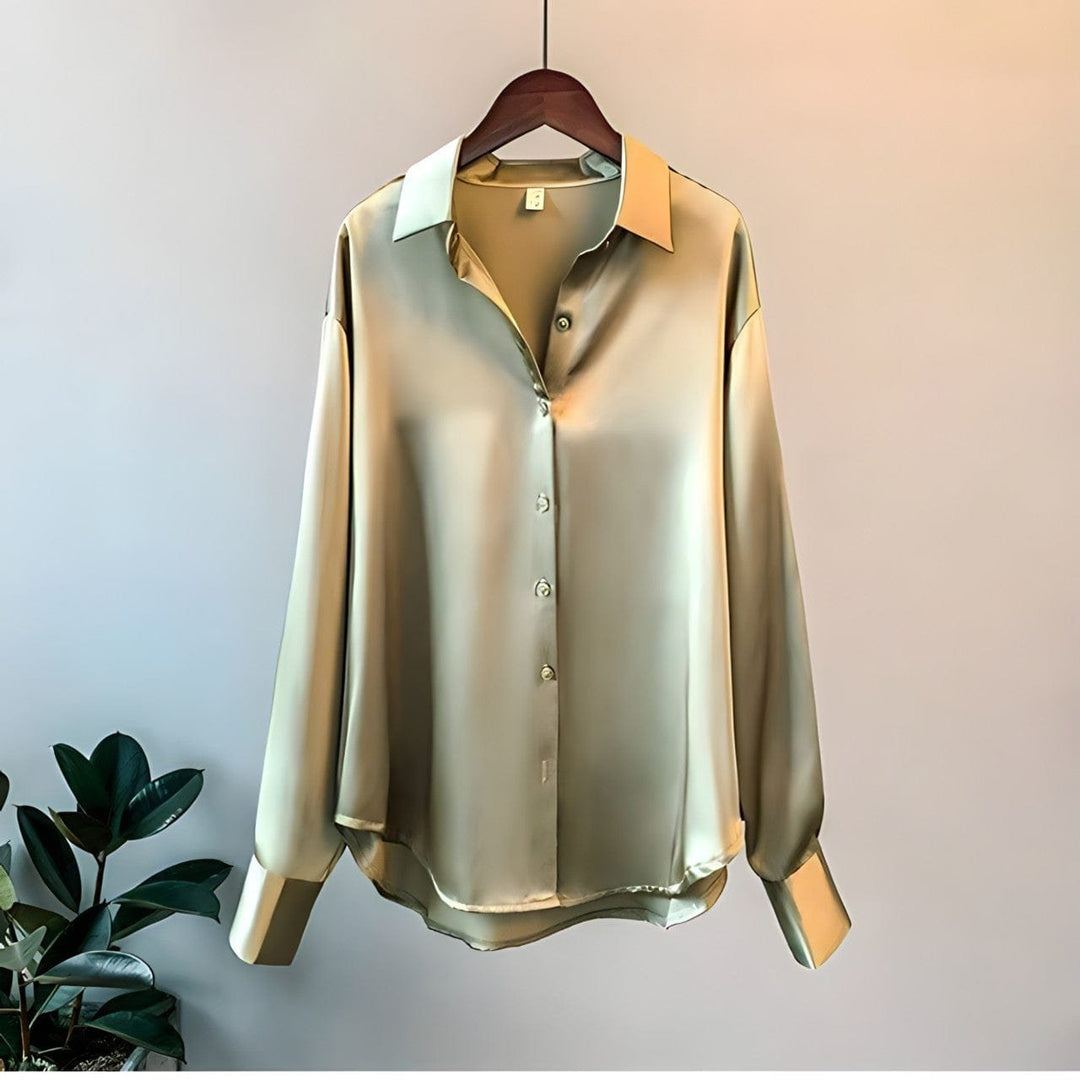 Laura | Silk Shirt – Elegant Long Sleeve Style for Women