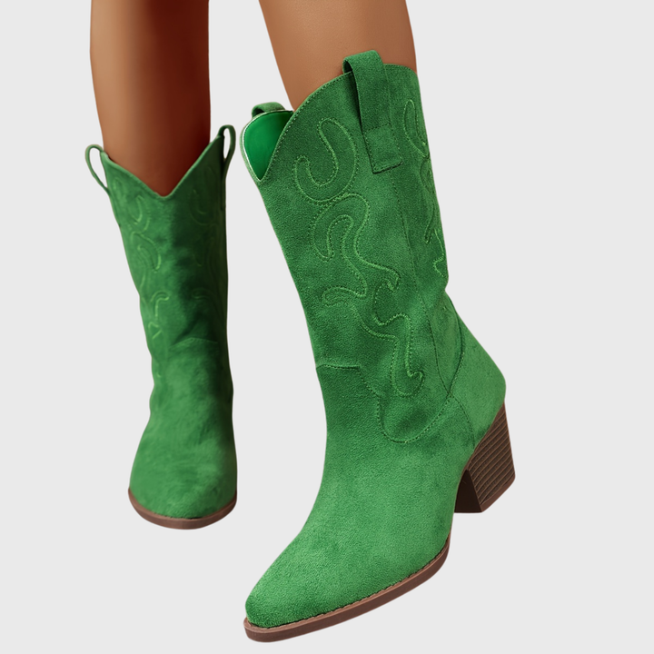 Seraphina | Bottes de cowboy élégantes et confortables à mollet large