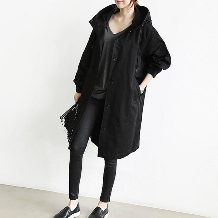 Victoria | Comfortable And Protective Hooded Trench Coat