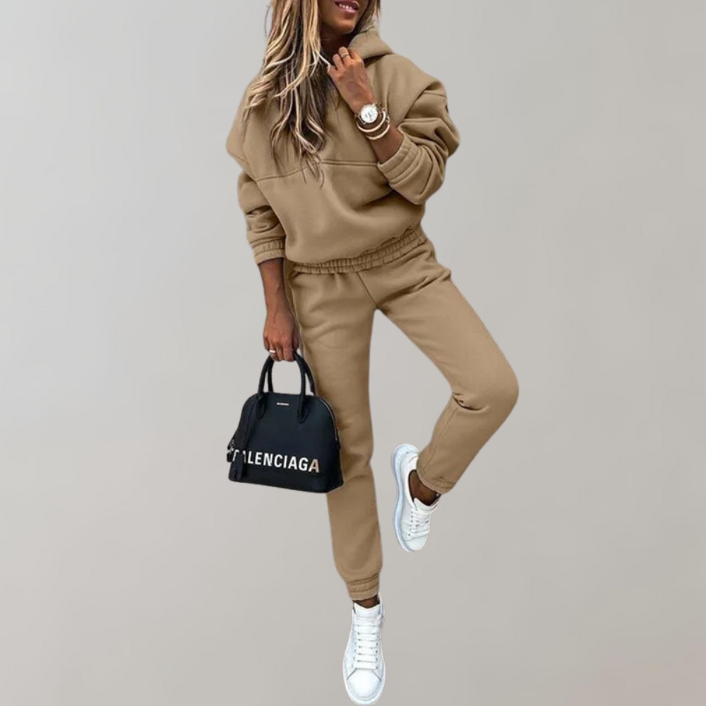Drune | Retro Style Tracksuit with Hoodie for Women