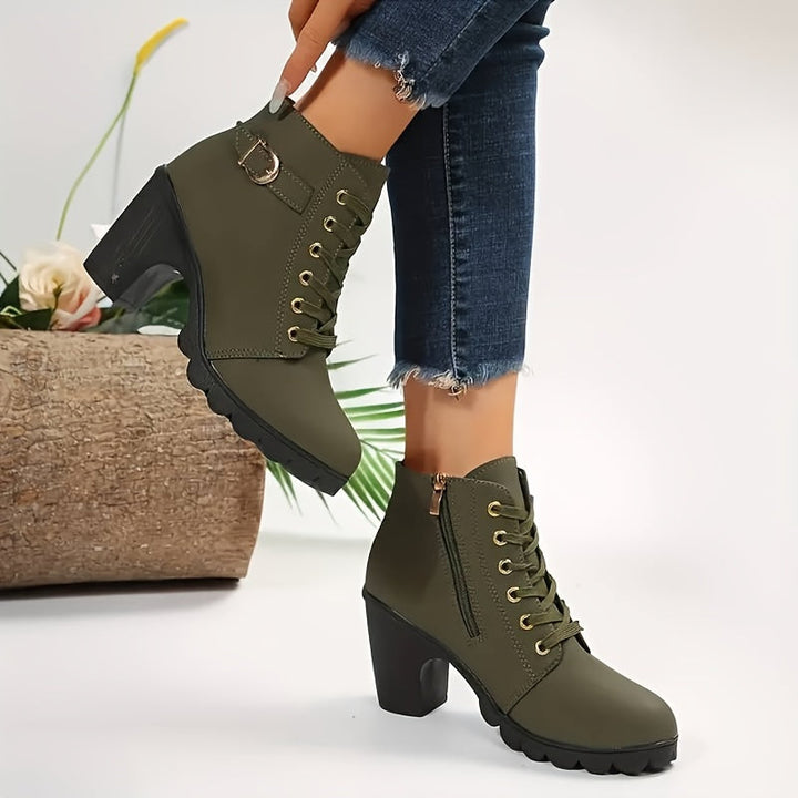 Luna | Elegant And Comfortable Lace-Up Ankle Boots