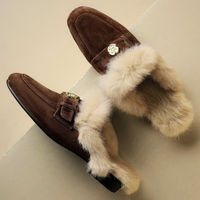 Daisy | Stylish and Cozy Women's Suede Shearling Mules