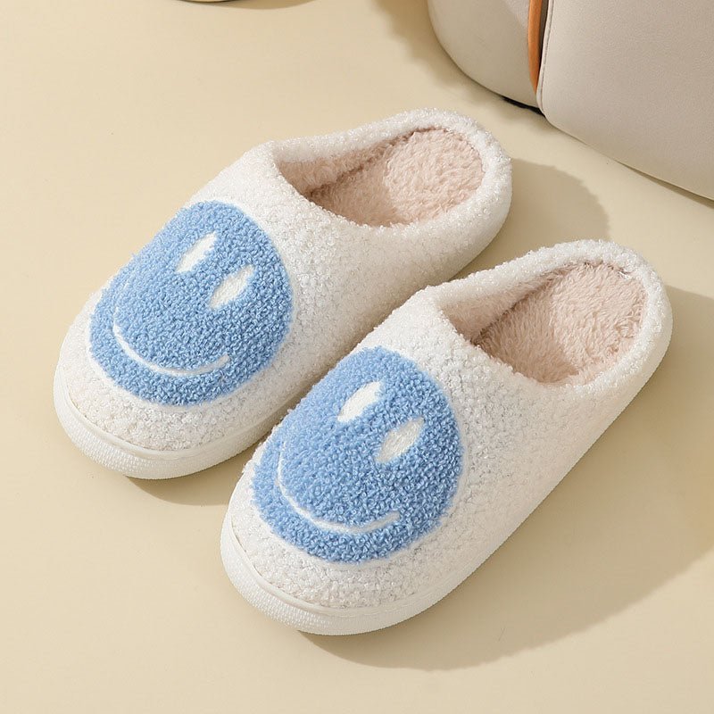 Caron | Unisex Slippers – Cozy Smiley Design for Home Use