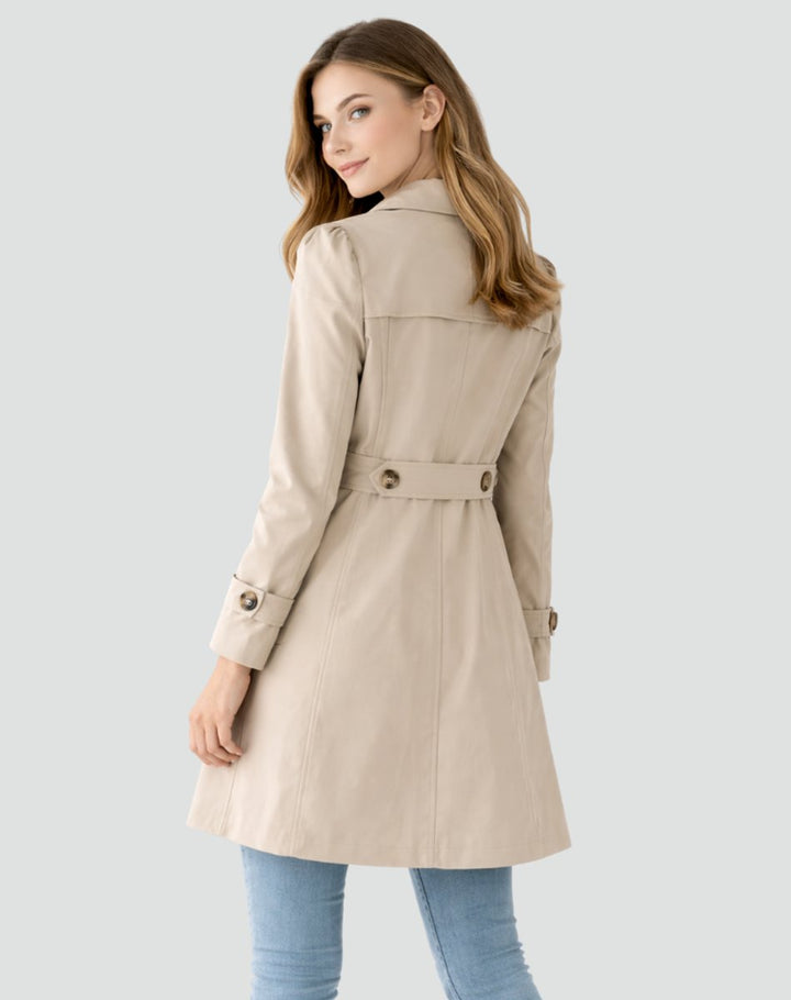 Mia | Comfortable And Classic Tailored Trench Coat