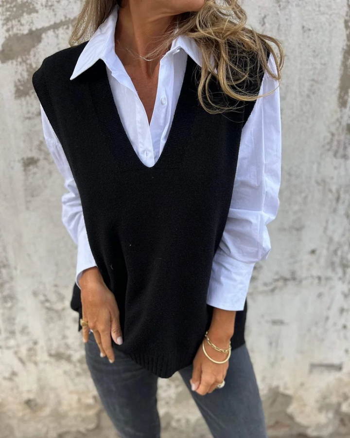 Emma | Classic And Comfortable Knit Layering Vest