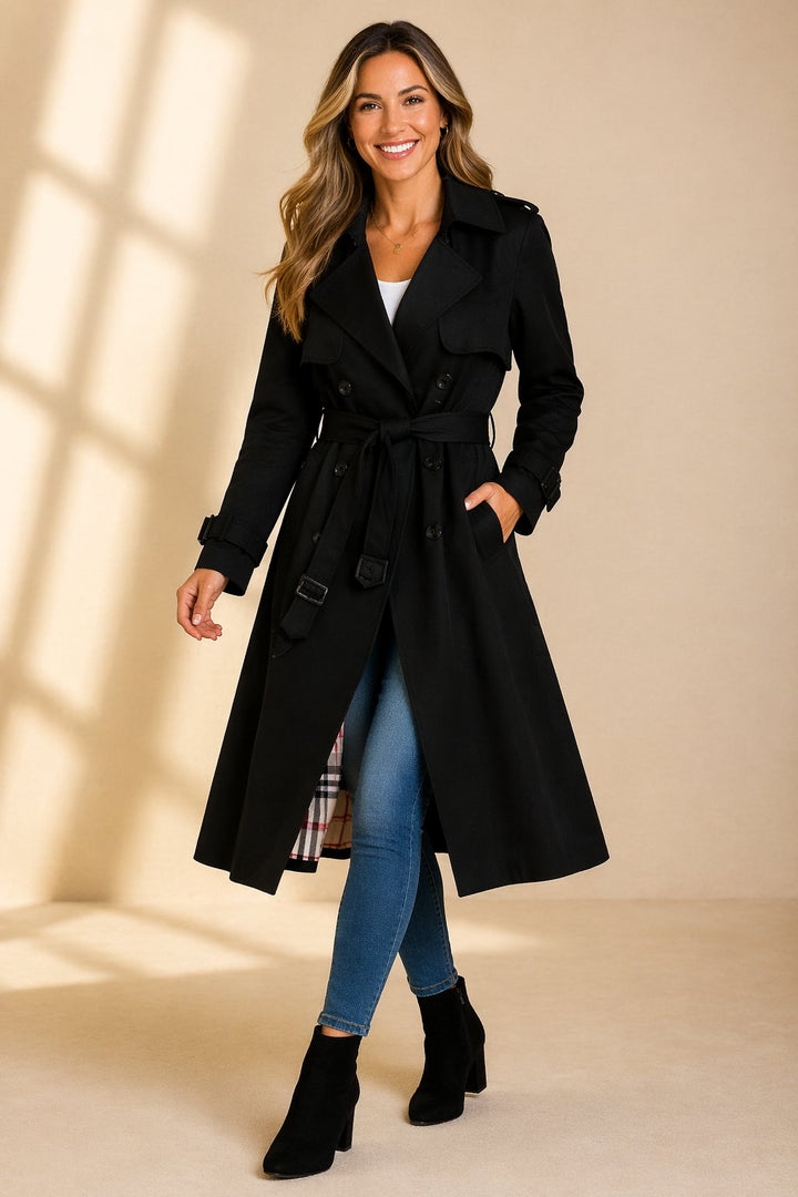 Olivia | Classic and Modern Belted Trench Coat