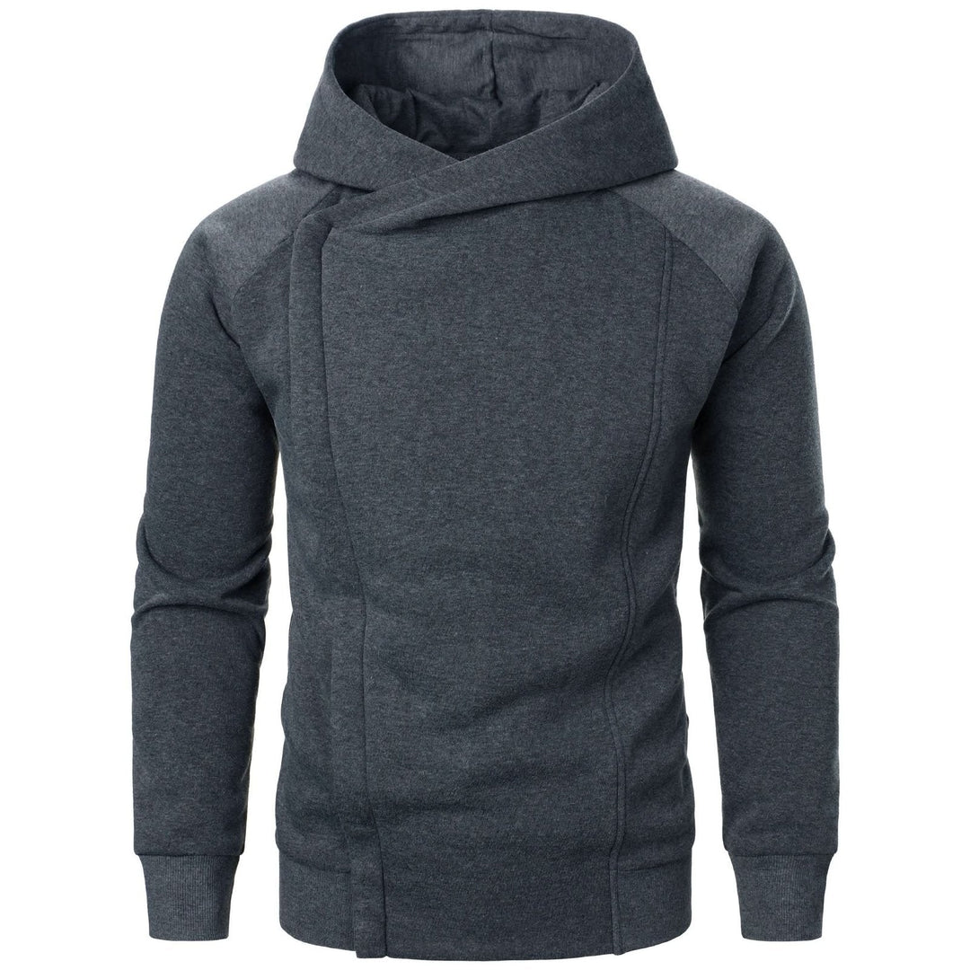 CROSSFIELD | Asymmetric Zip Hoodie – Modern Urban Style for Men