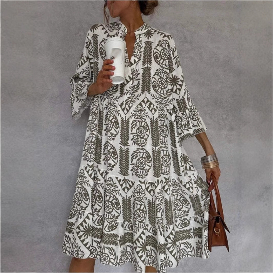 Harper | Lightweight and Casual Floral Print Tunic Dress