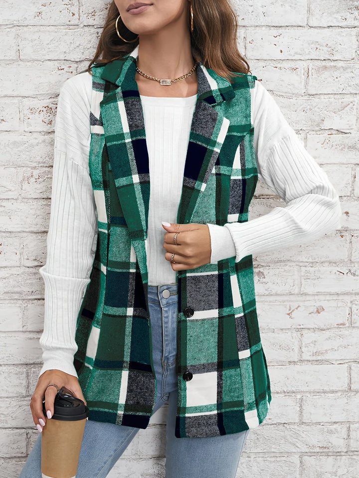 Julia | Elegant And Timeless Plaid Layering Vest