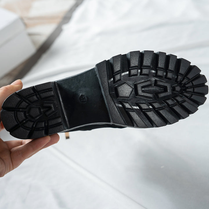 Emily | Moderne Schnürstiefeletten mit Blockabsatz
