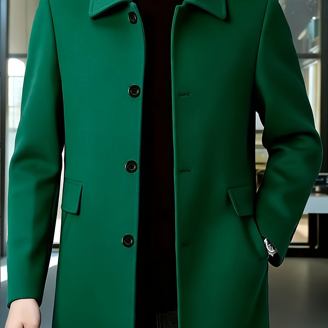 Gerard | Single-Breasted Overcoat – Timeless Style for Men