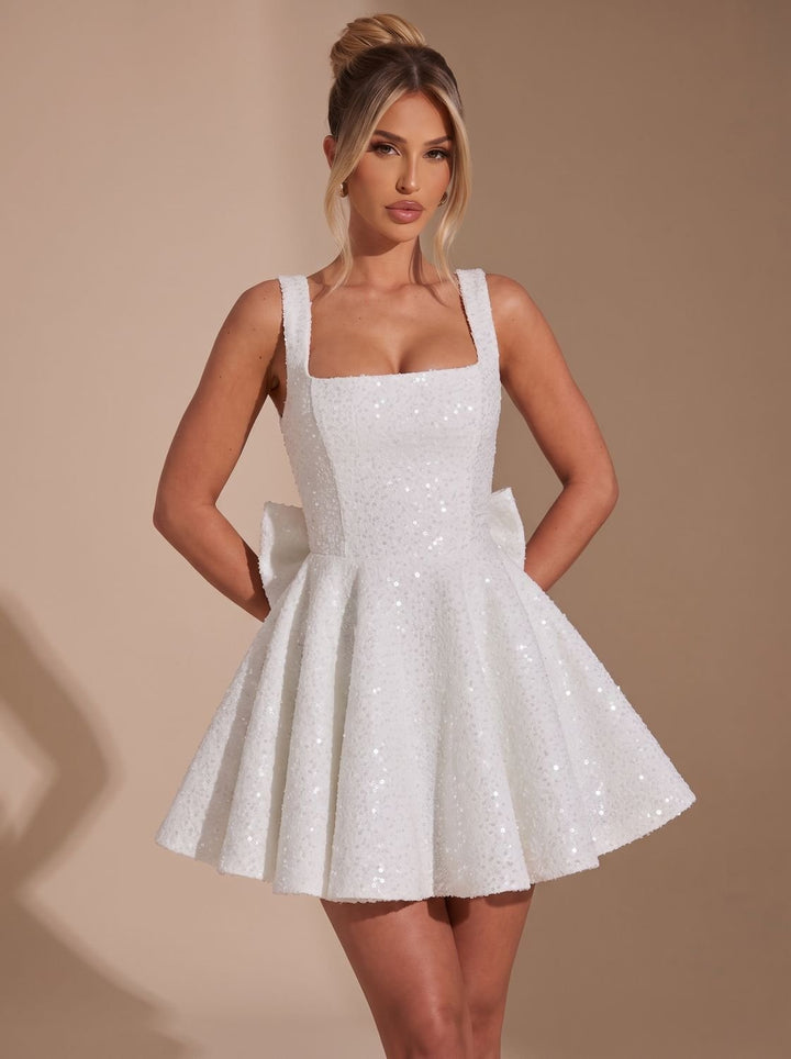Victoria | Sequin Fit-and-Flare Christmas Party Dress