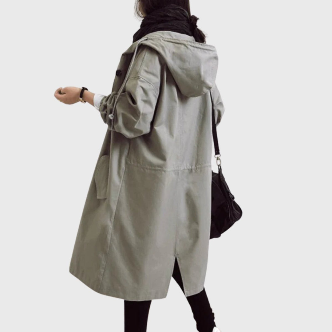 Elizabeth | Chic and Stylish Long Hooded Trench Coat