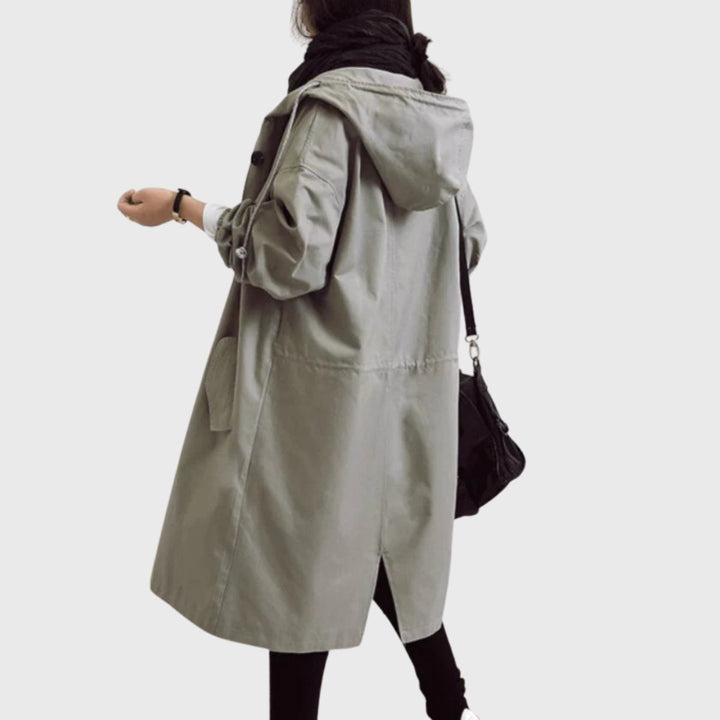 Elizabeth | Chic and Stylish Long Hooded Trench Coat