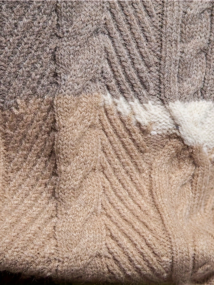 Simon | Textured Colour-Block Sweater for Men