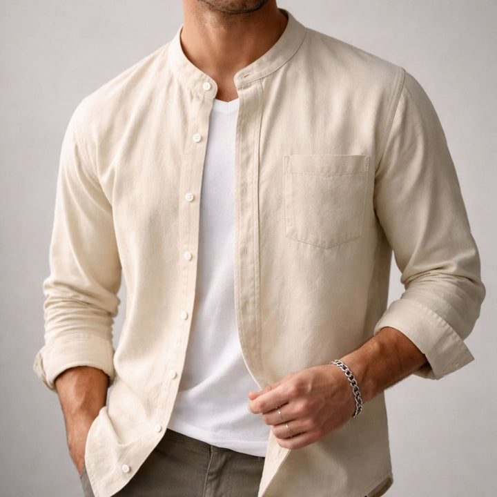 Riley | Casual Linen Shirt – Structured Design for Effortless Style