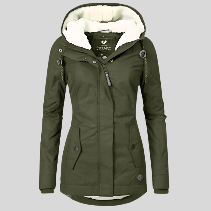 Christin | Waterproof Long Hooded Jacket for Women