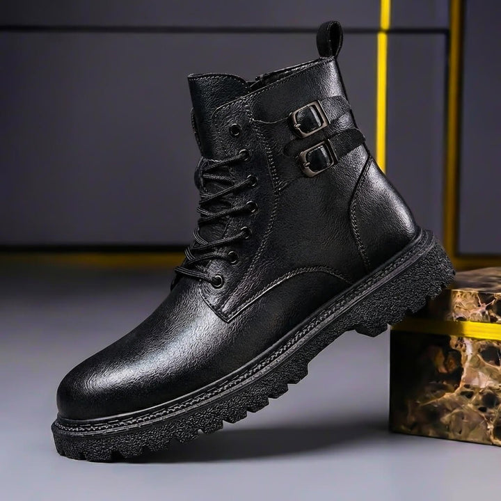 Graham | Genuine Leather Boots – Vintage Style for Men