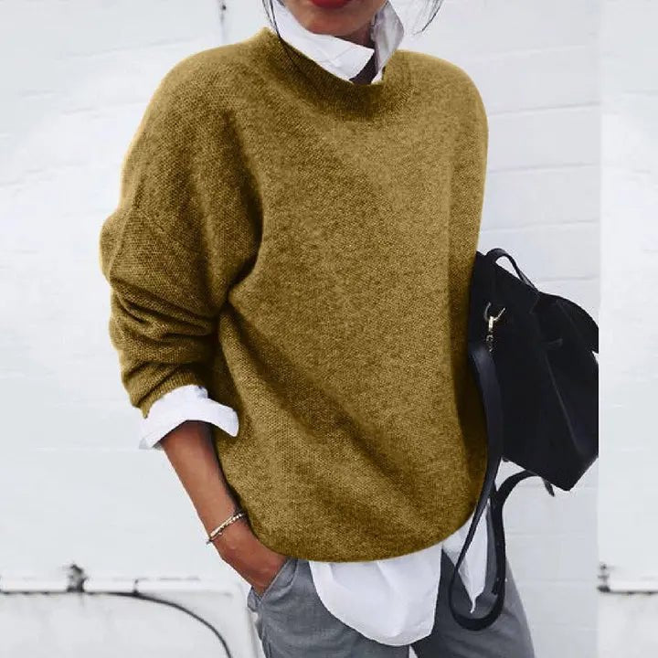 Sophia | Classic Crew-Neck Cashmere Sweater