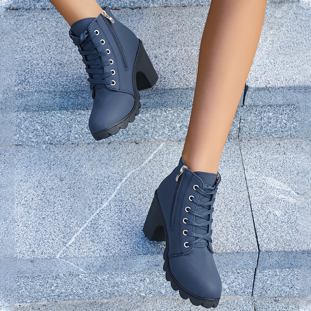 Luna | Elegant And Comfortable Lace-Up Ankle Boots